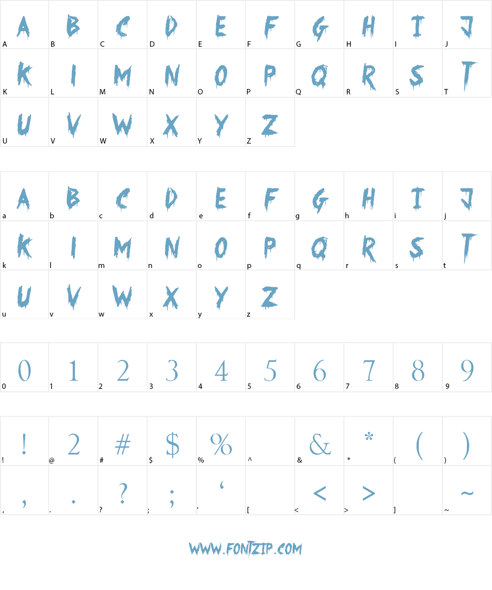 Something Strange Font Character